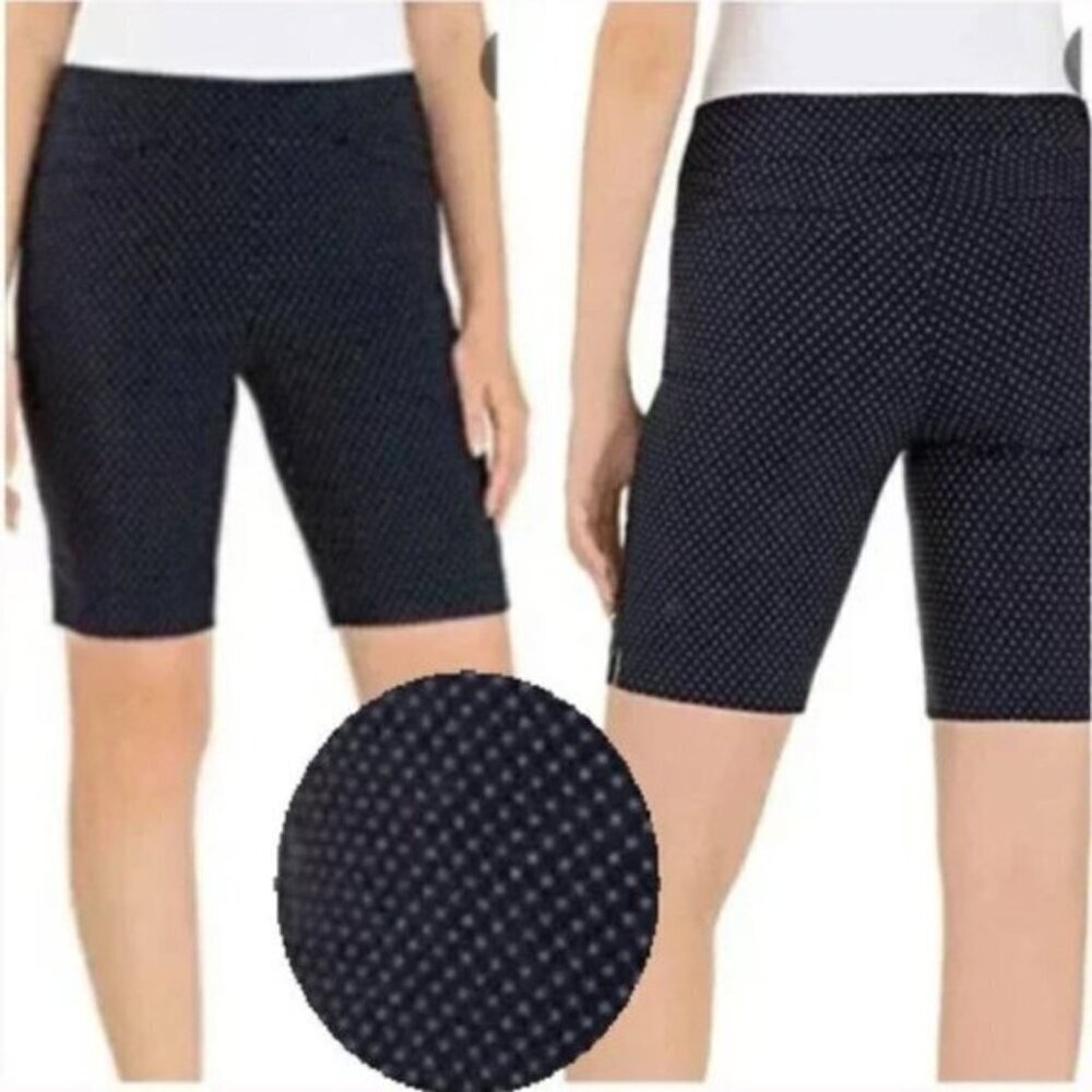 HILARY Radley Black Polka Dot Bermuda Shorts Size 4